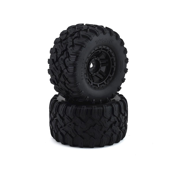 Traxxas Maxx 2.8" All-Terrain Pre-Mounted Tires (2) (Black) - Remote Control Toys - Traxxas