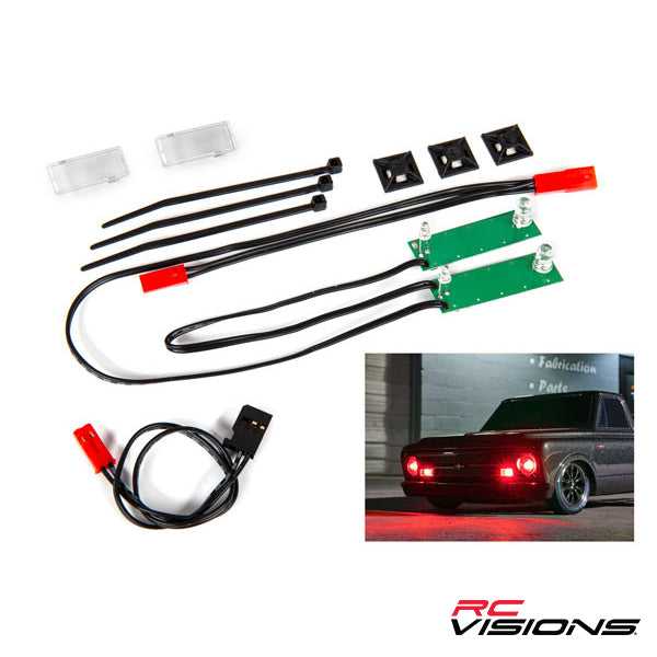 Traxxas Front LED Light Set (Red) - Parts - Traxxas