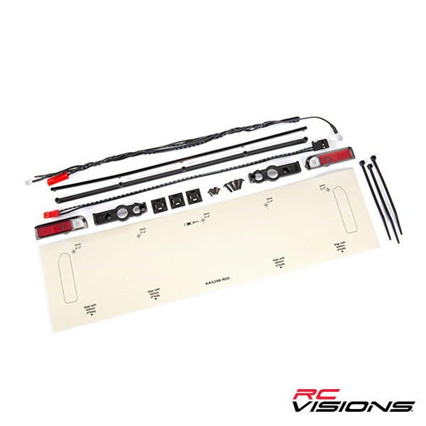 Traxxas Drag Slash LED Tail Light Set w/Power Harness (Black) - Parts - Traxxas