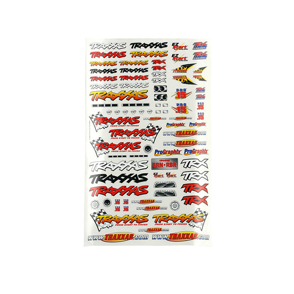 Traxxas Official Team Racing Decal Set (Flag Logo/6-Color) - Remote Control Toys - Traxxas