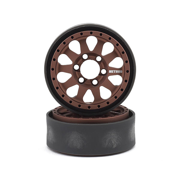 Vanquish Products Method 101 V2 1.9 Beadlock Crawler Wheels (Bronze/Black) (2) - Remote Control Toys - VanquishProducts