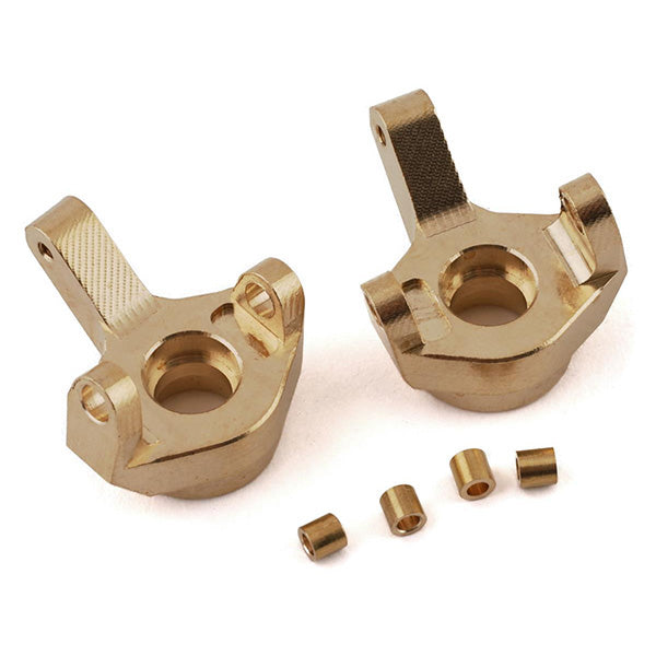 Yeah Racing SCX24 Brass Front Steering Knuckles - Parts - AMain Distributing