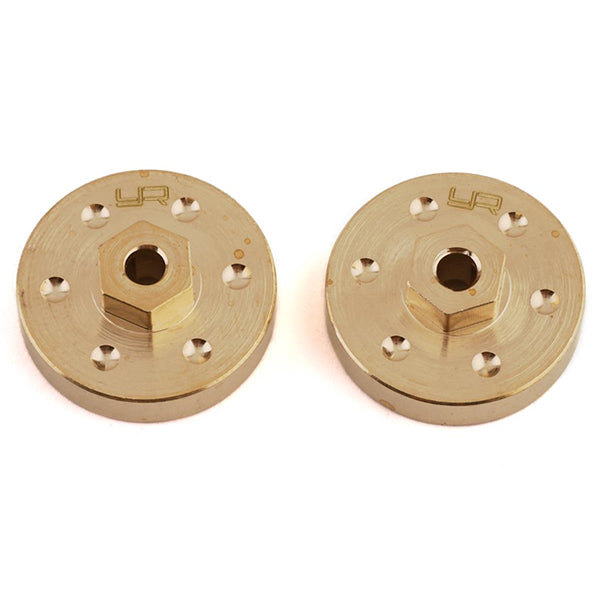 Yeah Racing SCX24 Brass Wheel Hex Hub (2) (13.5g) - Parts - AMain Distributing