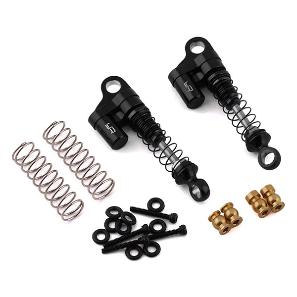 Yeah Racing SCX24 Aluminum Shocks (Black) (2) - Parts - AMain Distributing