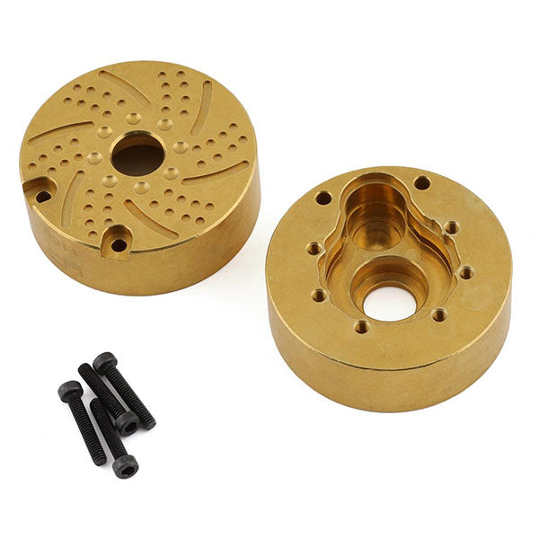 Yeah Racing Traxxas TRX-4 High Mass Brass Outer Portal Drive Housing (2) (118g) - Accessories - AMain Distributing