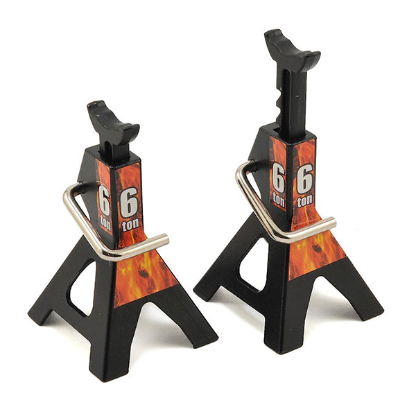 Yeah Racing Height Adjustable 6 Ton Jack (Black) (2) - Remote Control Toys - AMain Distributing