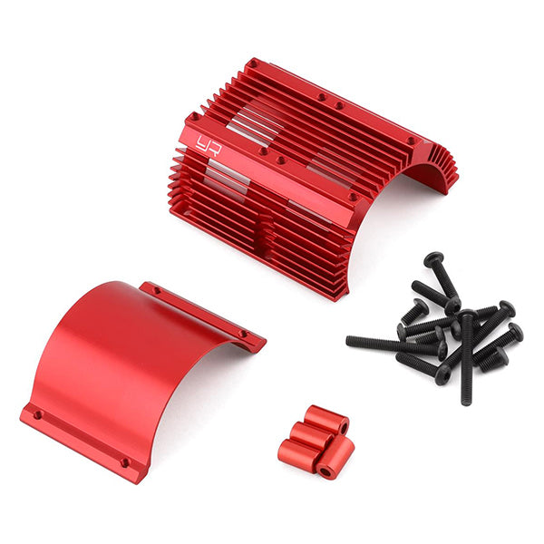Yeah Racing Aluminum Motor Heat Sink (Red) (40.8mm Diameter) - Remote Control Toys - AMain Distributing