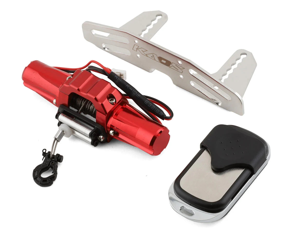 CEN Kaos 1/10 Scale Winch Kit w/Wireless Controller & Mounting Bracket - - AMain Distributing