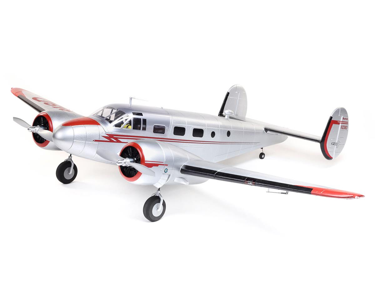 E-flite Beechcraft D18 1.5m Bind-N-Fly Basic Electric Airplane (1499mm) w/Smart ESC, AS3X & SAFE - - Horizon Hobbies, Inc.