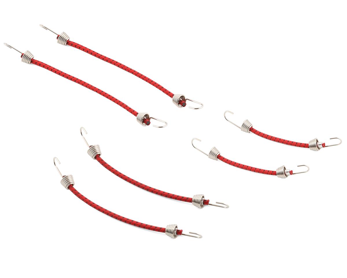 Hot Racing 1/10 Scale Bungee Cord Set (Red/Black) - - AMain Distributing