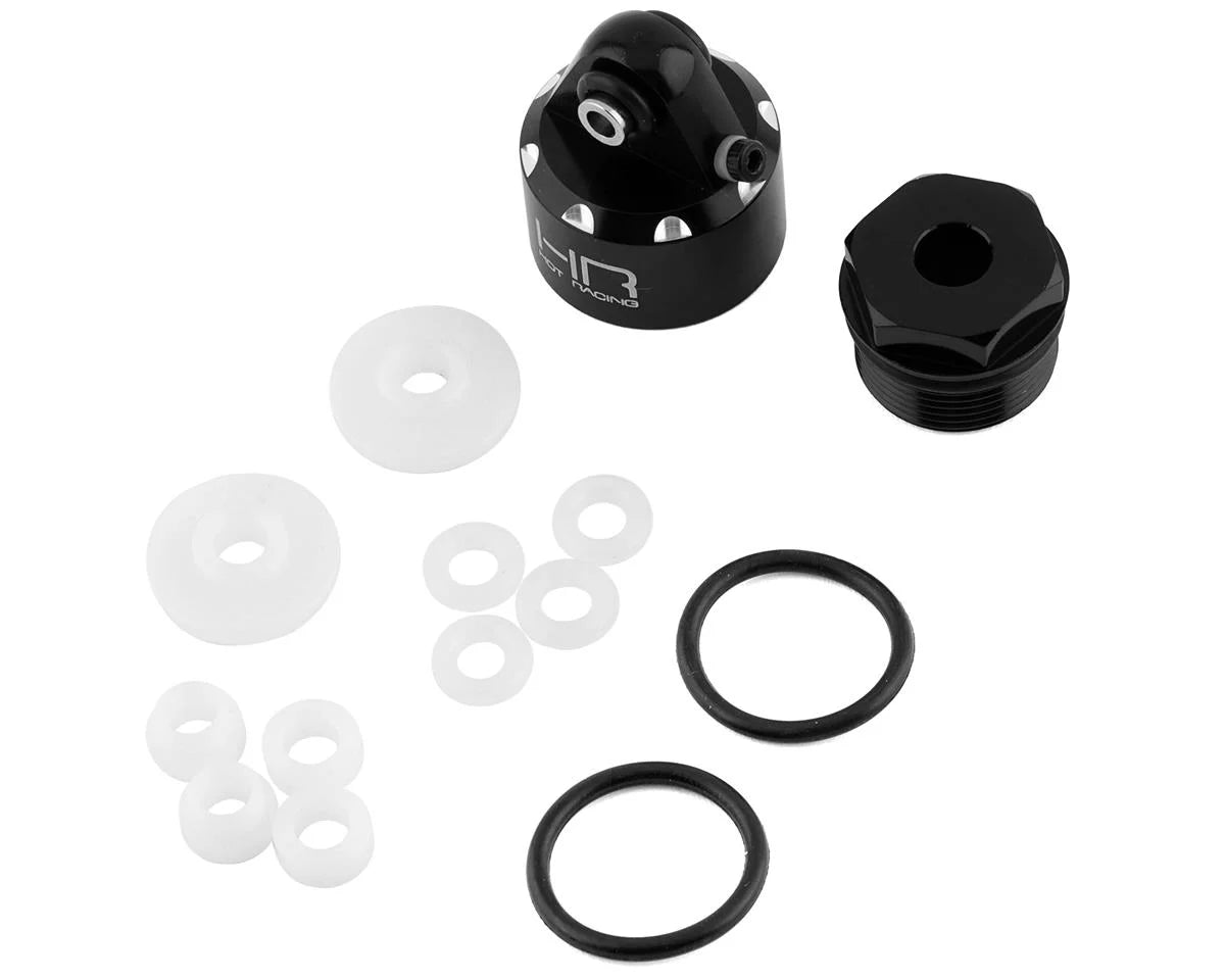 Hot Racing Traxxas Maxx Aluminum Bleeder Shock Caps (Black) (2) - Parts - AMain Distributing