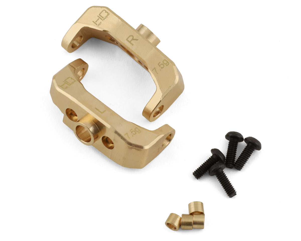 Hot Racing Traxxas TRX-4M Brass C-Hubs (2) (7.5g) - - AMain Distributing