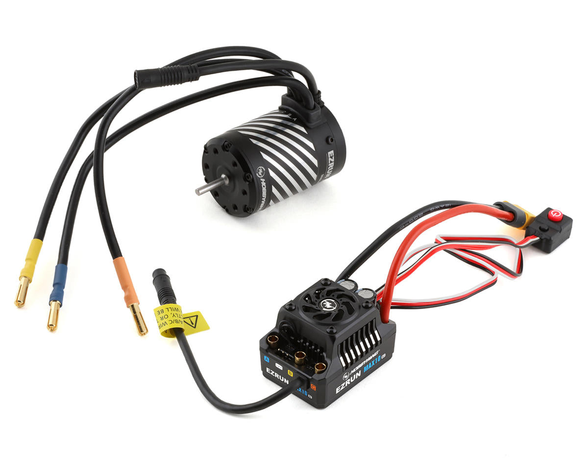 Hobbywing EZRun MAX10 G2 80 Amp Sensored Brushless Waterproof ESC/3652SD Motor Combo (5400kV) - - HobbyWing North America