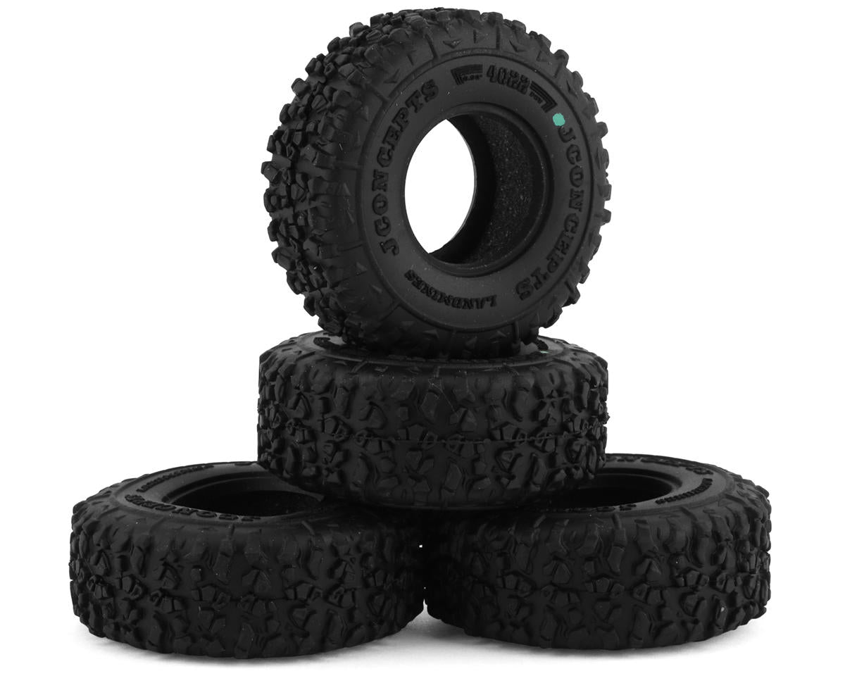 JConcepts Landmines 1.0" Micro Crawler Tires (4) (Green) - - Horizon Hobbies, Inc.