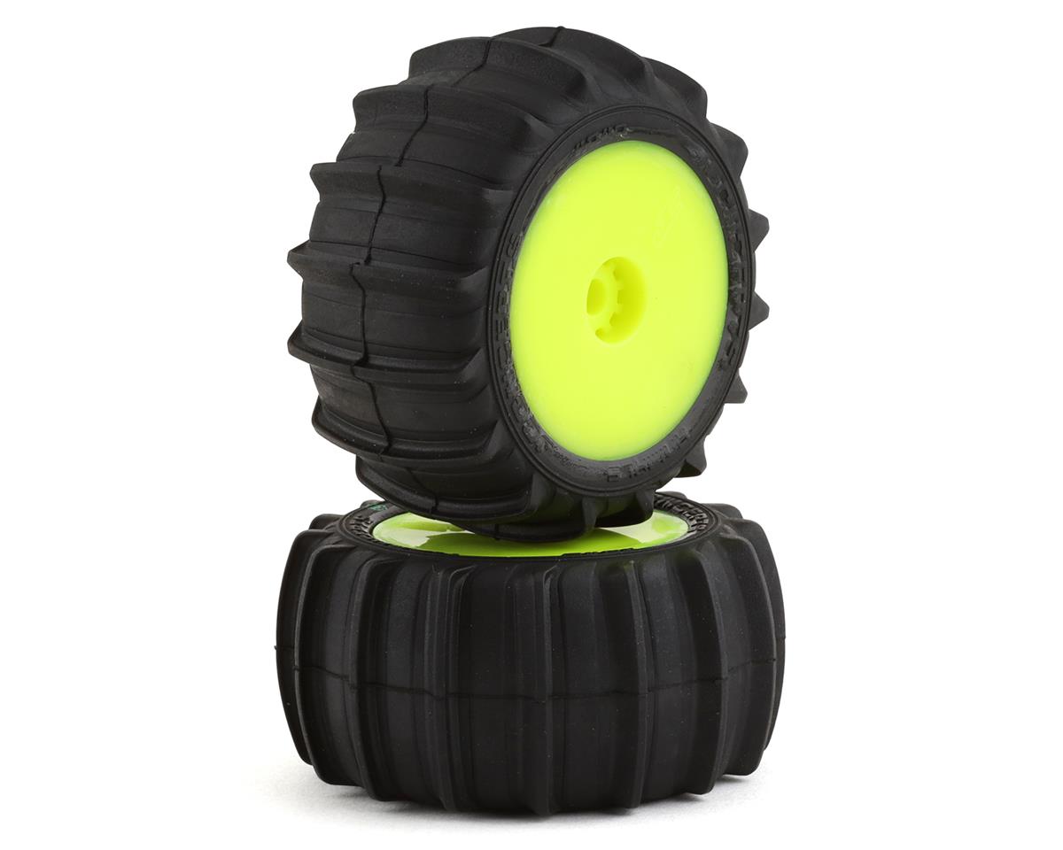 JConcepts Mini-T 2.0 Animal Pre-Mounted Rear Tires (2) (Green) - - Horizon Hobbies, Inc.