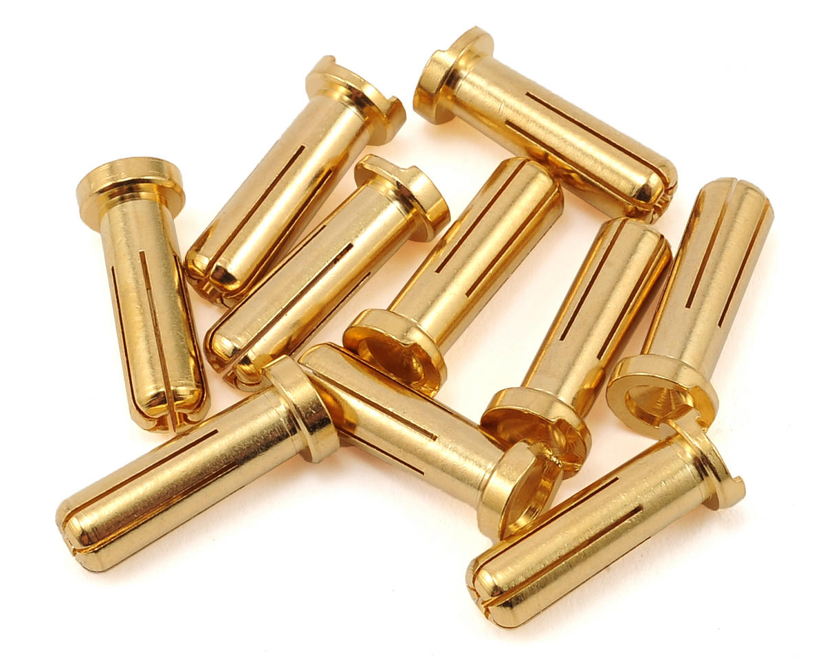 Maclan Max Current 5mm Gold Bullet Connectors (10) - - AMain Distributing