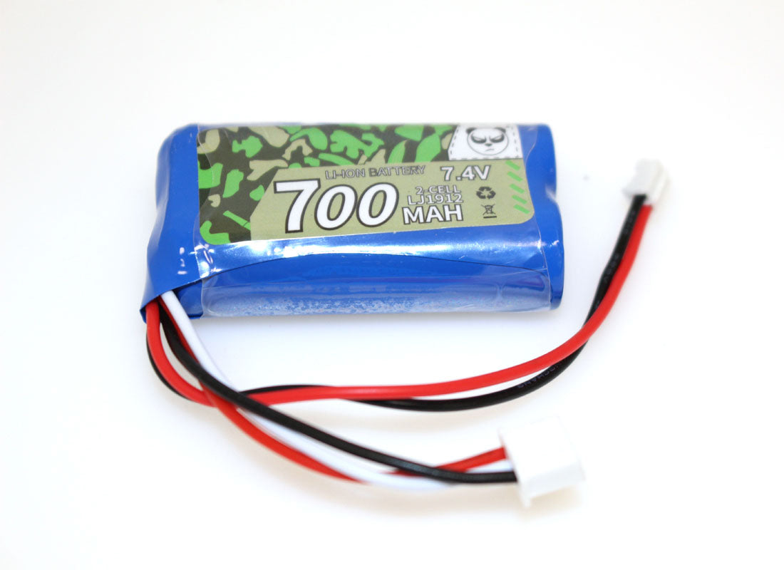 Panda Hobby 7.4V 700mAh Li-ion Battery w/ PH2.0 Connector fits Tetra - - HRP Distributing, Inc.