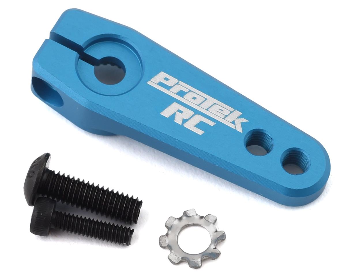 ProTek RC Aluminum Flat Clamping Servo Horn (Blue) (25T-ProTek) - - AMain Distributing