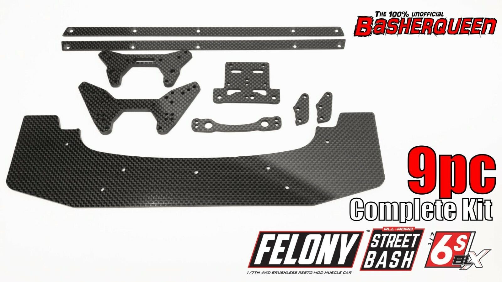 Basherqueen Arrma Carbon Fiber Complete Kit - - BASHERQUEEN
