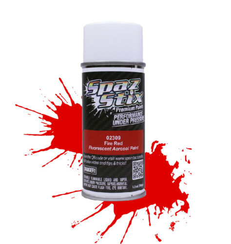 Spaz Stix Fire Red Fluorescent Paint 3.5oz - - HRP Distributing, Inc.