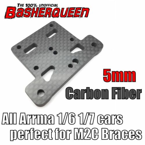 Basherqueen Carbon Fiber Top Plate Arrma Kraton Outcast Typhon Mojave - - BASHERQUEEN