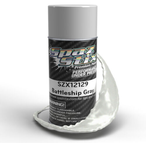 Spaz Stix Battleship Gray Aerosol Spray Paint 3.5oz - - HRP Distributing, Inc.