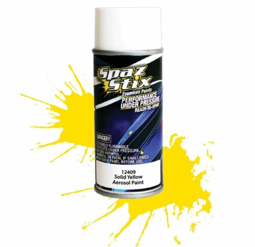 Spaz Stix "Solid Yellow" Spray Paint (3.5oz) - - HRP Distributing, Inc.