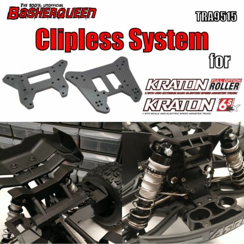 Basherqueen Carbon Fiber Tower Set Clipless Body mount Arrma Kraton V4/V5/ EXB - - BASHERQUEEN
