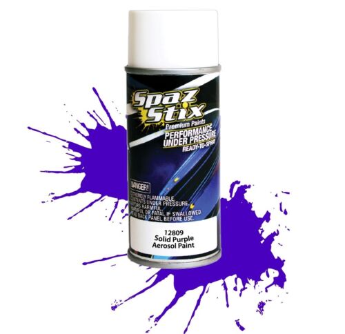 Spaz Stix Solid Purple Aerosol Spray Paint 3.5oz - - HRP Distributing, Inc.