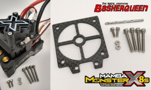 Basherqueen Carbon Fiber Switch Mount Castle Mamba Monster X 8S - - BASHERQUEEN
