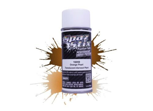 Spaz Stix Orange Pearl Aerosol Paint, 3.5oz Can - - HRP Distributing, Inc.