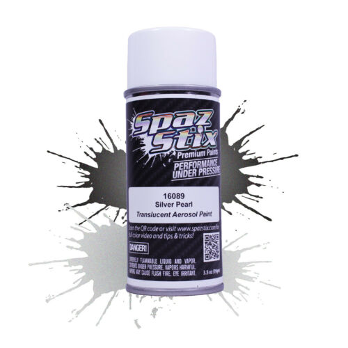 Spaz Stix Silver Pearl Translucent Paint 3.5oz - - HRP Distributing, Inc.