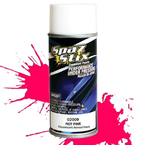 Spaz Stix Hot Pink Fluorescent Aerosol Spray Paint 3.5oz - - HRP Distributing, Inc.