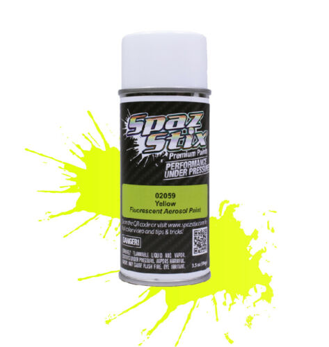 Spaz Stix Bright Yellow Fluorescent Paint 3.5oz - - HRP Distributing, Inc.