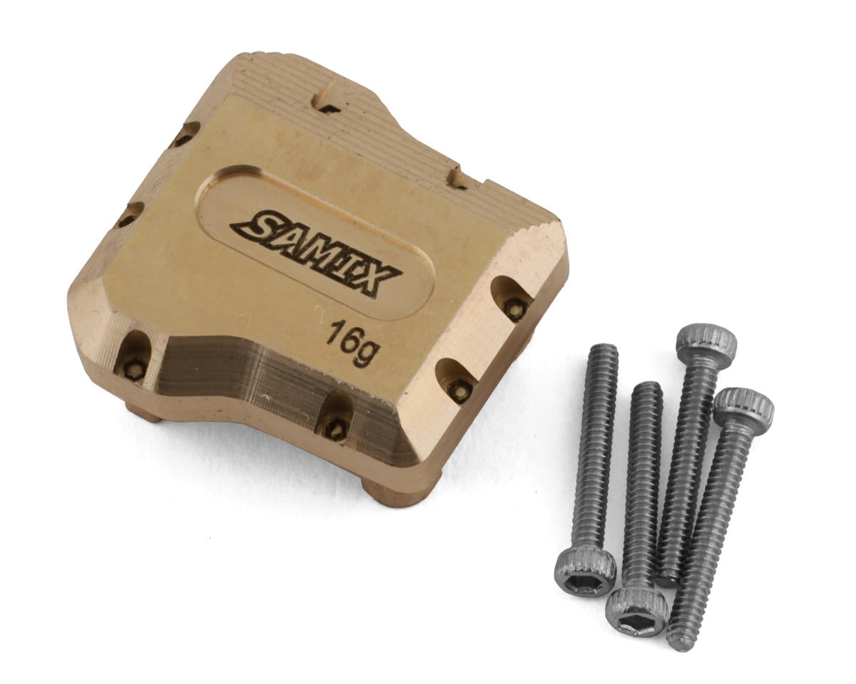 Samix TRX-4M Brass Differential Cover (Gold) (16g) - - AMain Distributing