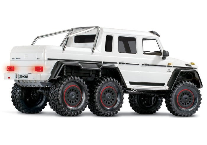 Traxxas TRX-6 1/10 6x6 Trail Crawler Truck w/Mercedes-Benz G 63 AMG Body (WHITE) w/TQi 2.4GHz Radio - - Traxxas