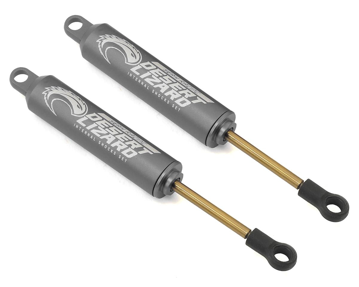 Yeah Racing 100mm Desert Lizard Two Stage Internal Spring Shock (2) (Gun Metal) - - AMain Distributing