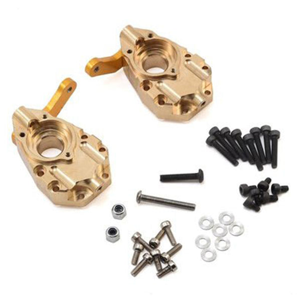 Yeah Racing Traxxas TRX-4 Brass Front Steering Knuckle (2) - Remote Control Toys - AMain Distributing