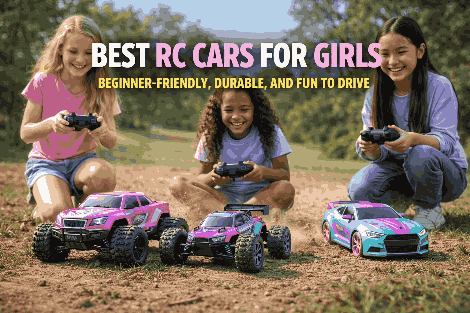 Best RC cars for girls: beginner-friendly, durable, and fun to drive