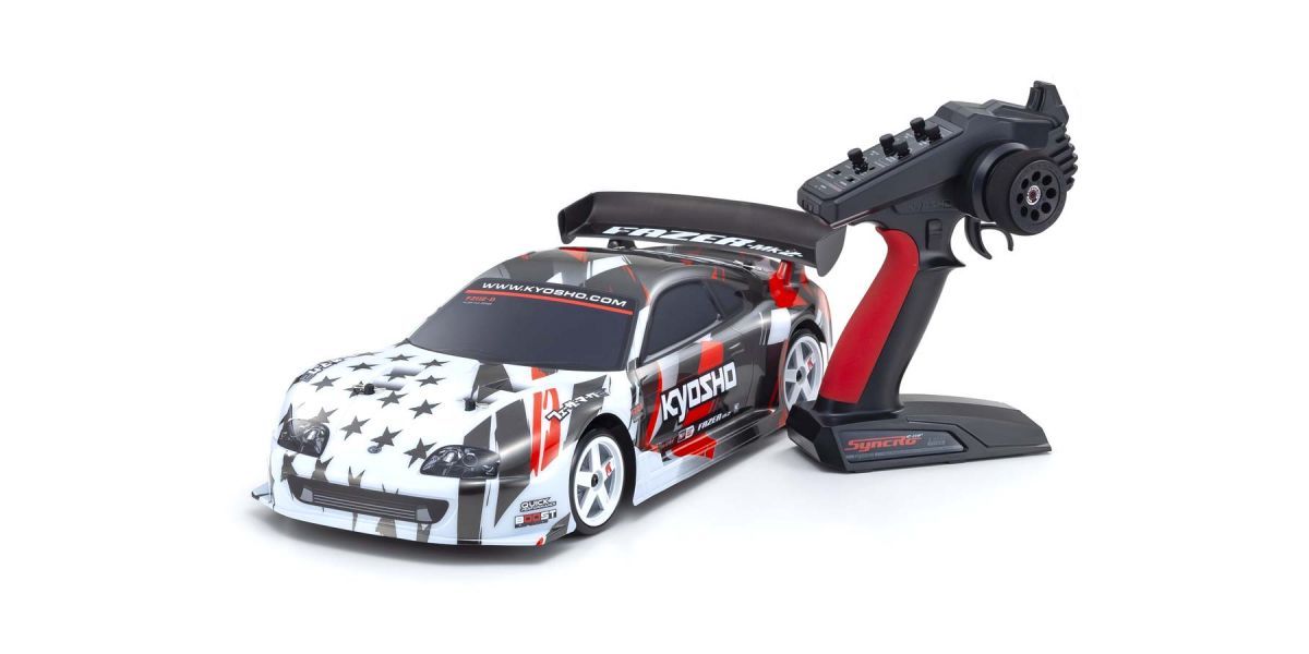 Kyosho Fazer Mk2 FZ02-D Toyota Supra A80 4WD 1/10 RTR Touring Car w/Syncro KT-231P+ 2.4GHz Radio (White) -  - Kyosho
