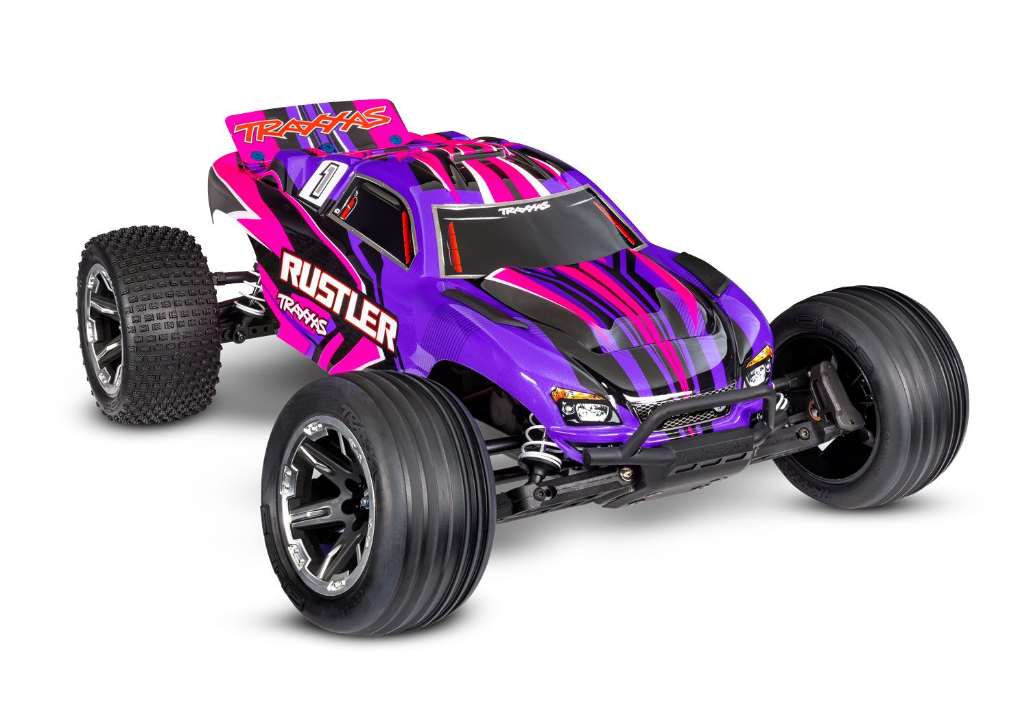 Traxxas Rustler HD 1/10 RTR 2WD Stadium Truck w/ USB-C Charger, XL-5 ESC -  - Traxxas