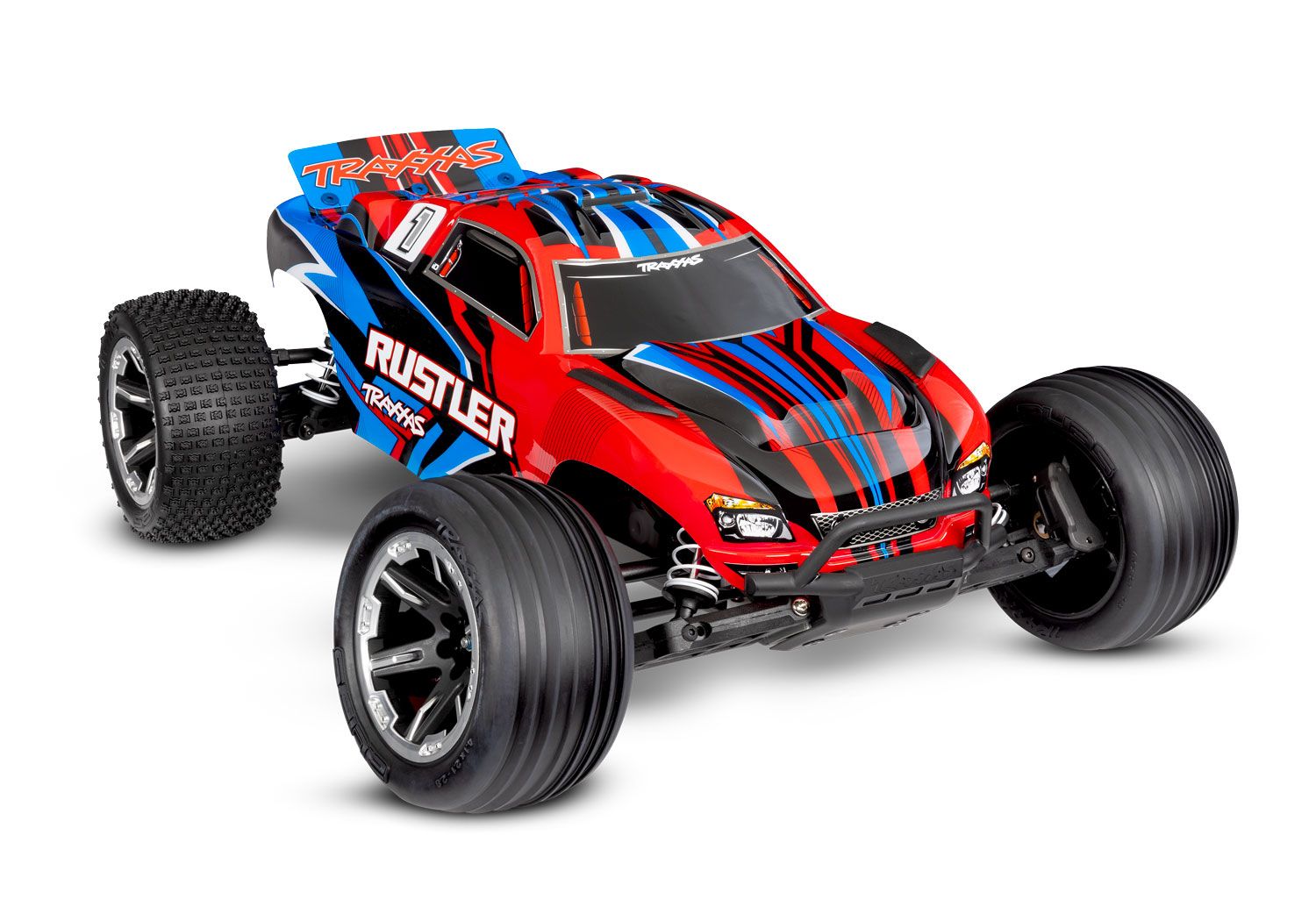Traxxas Rustler HD 1/10 RTR 2WD Stadium Truck w/ USB-C Charger, XL-5 ESC -  - Traxxas