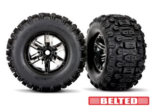 TRAXXAS T&W XMAXX BLK CHRM WHL MAXX AT -  - Traxxas