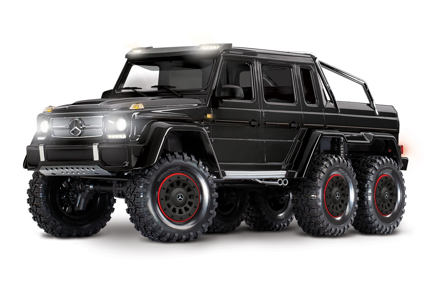 Traxxas TRX-6 1/10 6x6 Trail Crawler w/Mercedes-Benz G 63 AMG Clipless Body (Silver) w/TQi 2.4GHz Radio -  - Traxxas
