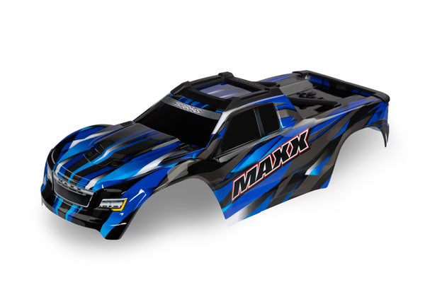 Traxxas  Body, Maxx®, blue (painted, decals applied) (fits Maxx® with extended chassis (352mm wheelbase)) -  - Traxxas