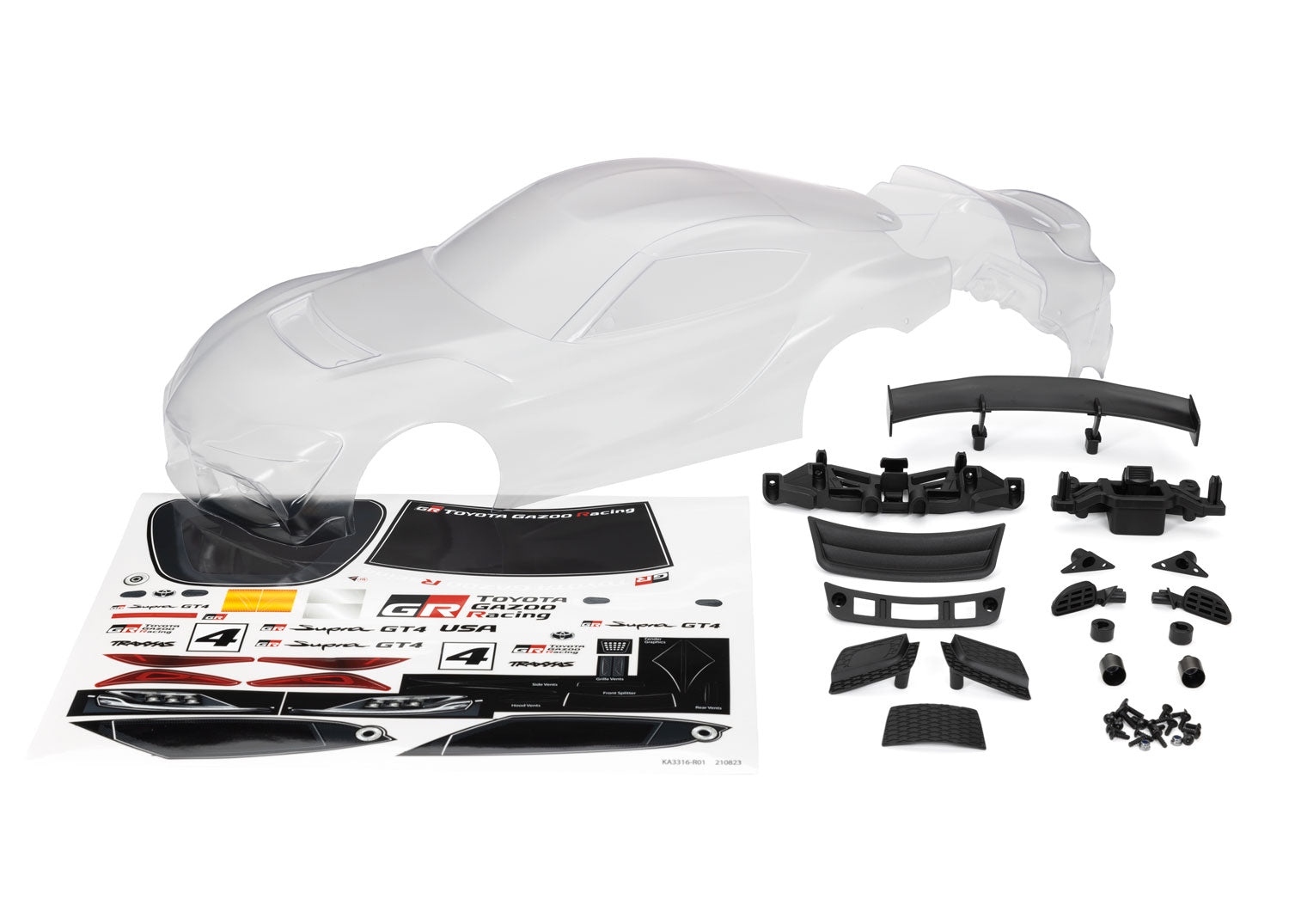 Traxxas 4-Tec 3.0 Toyota Supra GT4 Clear Body