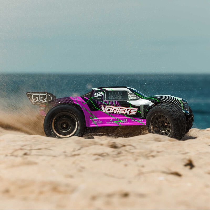 Arrma Vorteks 2WD MEGA 550 RTR Brushed 1/10 Off-Road Stadium Truck w/SLT2 2.4GHz Radio, Battery & Charger -  - Horizon Hobbies, Inc.