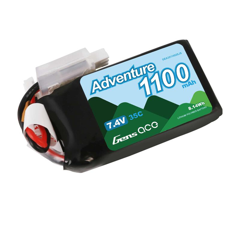 Gens Ace 1100mAh 2S 35C SCX24 -  - Horizon Hobbies, Inc.