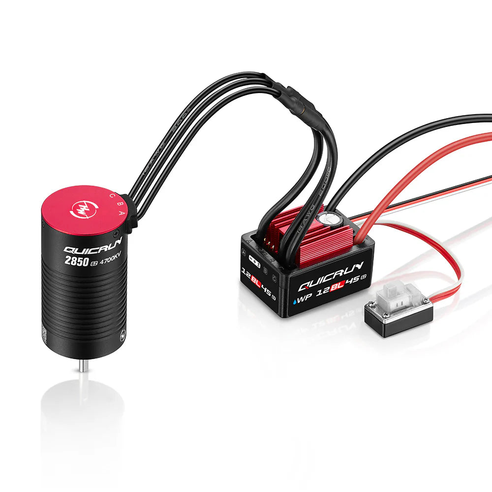 HOBBYWING  QUICRUN 12BL45 G2 + 2850SL (3400kv) COMBO -  - HobbyWing North America