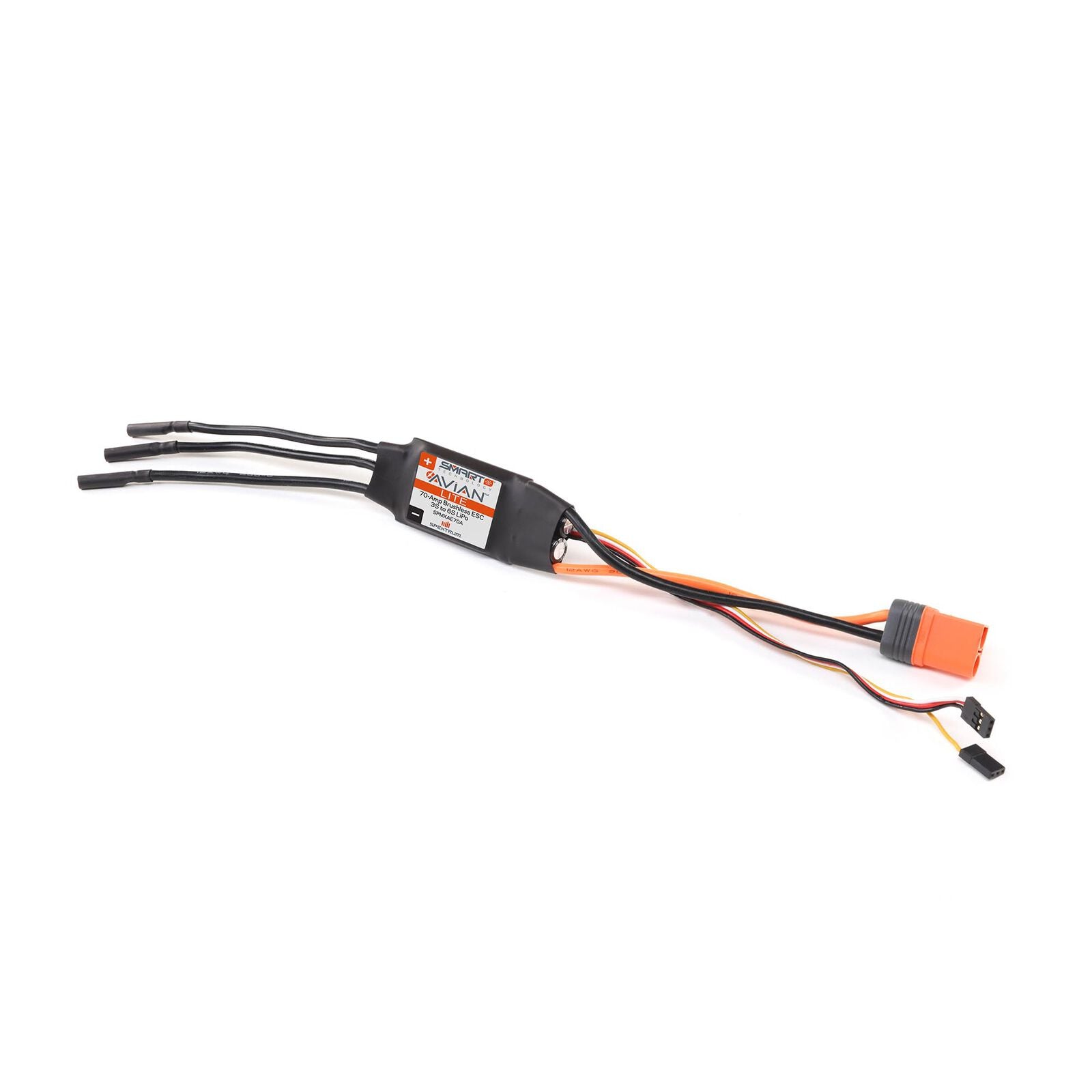 Spektrum RC Avian Lite 70-Amp Brushless Smart ESC w/IC5 Connector -  - Horizon Hobbies, Inc.